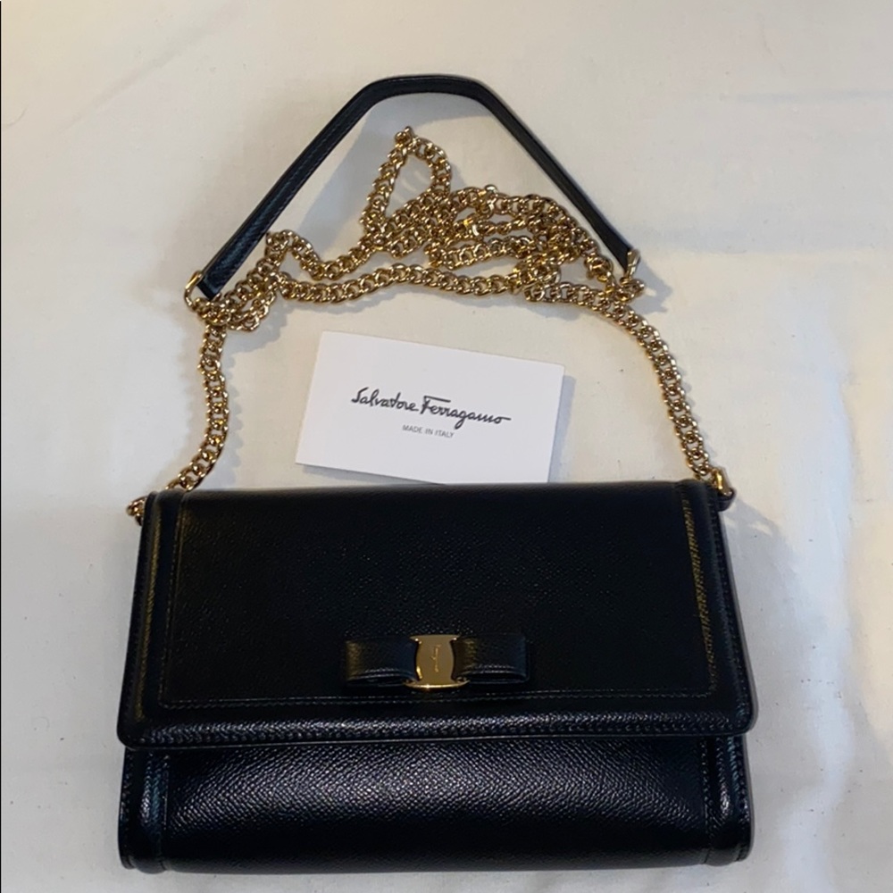 Black small Salvatore Ferragamo bag